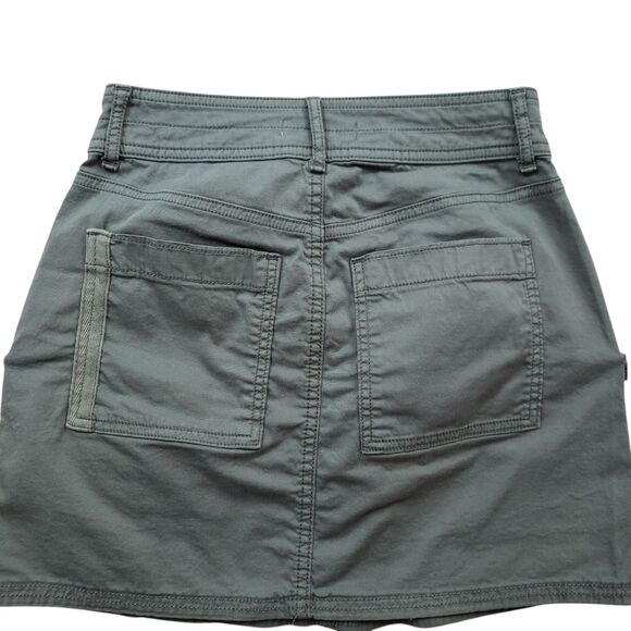 SO Juniors Cargo Utility Mini Skirt Womens 1/25W Green Y2K - Picture 8 of 9